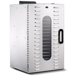 Desidratador de Alimentos Profissional com 20 Bandejas Aço Inoxidável 110V 1500W Iproods Prata
