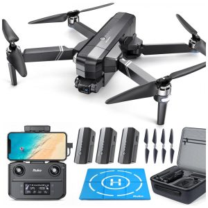 Drone com Câmera 4K para Adultos GPS Auto Retorno 84 Min de Voo e 3 Baterias Ruko F11GIM2 Preto
