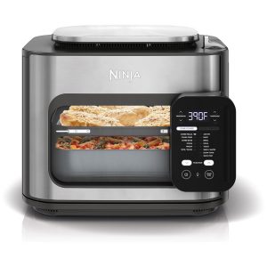 Air Fryer e Forno 14 em 1 Inclui 3 Acessórios com Controle Digital 110V Ninja SFP701 Cinza