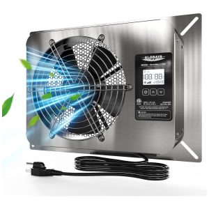 Ventilador de Parede com Exaustor Classificação IP55 e Controle de Temperatura 115V ALORAIR VentirMax SD Prata