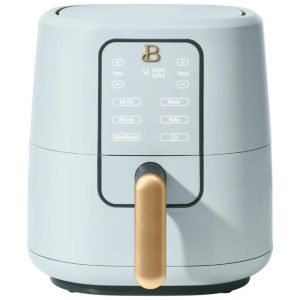 Fritadeira elétrica air fryer Beautiful 3L TurboCrisp Azul Hortênsia com touchscreen 4 programas cesto antiaderente 1200W 110V