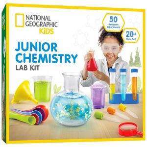 Kit de Laboratório de Química Júnior da National Geographic Kids - Conjunto Completo de Aprendizado Inicial com 50 ExperimentosBlue Marble