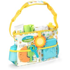 Kit Bolsa de Fraldas para Bonecas com 17 Peças e Itens Essenciais de Viagem Melissa & Doug