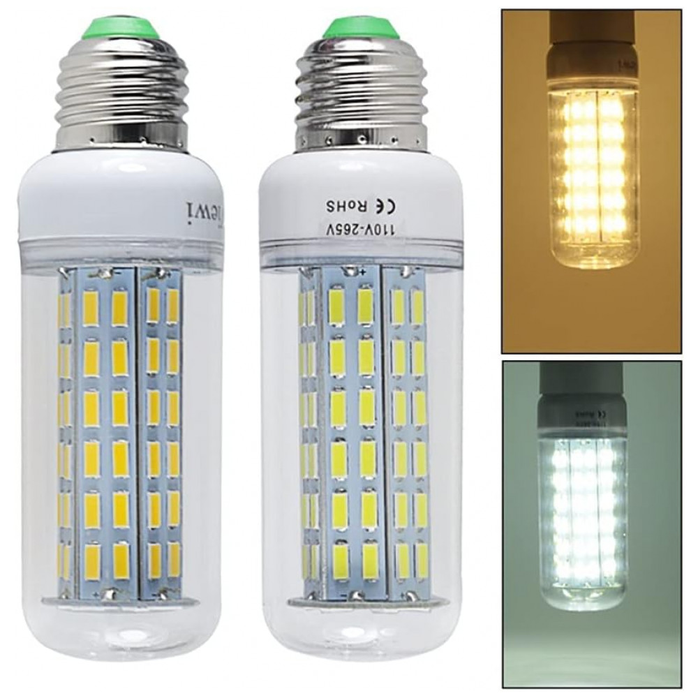 Fengyan Home, 4 unidades, lâmpadas LED milho 15W,bases E27/E26, 110V/220V,super spots, economia de energia,iluminação quente para lustres, GSYFDZWZX - Imagem 2