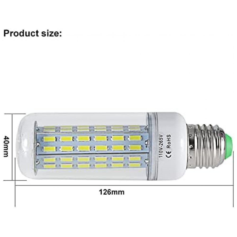 Fengyan Home, 4 unidades, lâmpadas LED milho 15W,bases E27/E26, 110V/220V,super spots, economia de energia,iluminação quente para lustres, GSYFDZWZX - Imagem 3