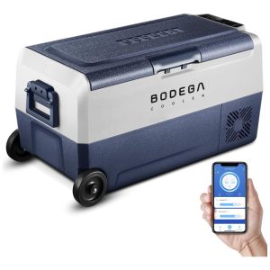 Geladeira Cooler Portátil Automotivo 36L com Controle de Temperatura 45W 12V BODEGA BOJT07202 Cinza