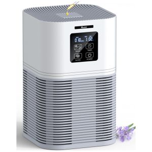 Purificador de Ar com Filtro True HEPA H13 Display LED e Área de até 55 m2 VEWIOR Branco