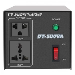 Transformador de Tensão 500W Converta 220V para 110V ou 110V para 220V Yinleader Preto