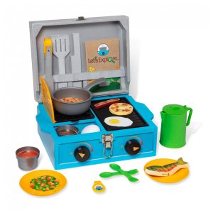 Kit Fogão de Acampamento Infantil com 24 Peças para Crianças Acima de 3 Anos Melissa & Doug