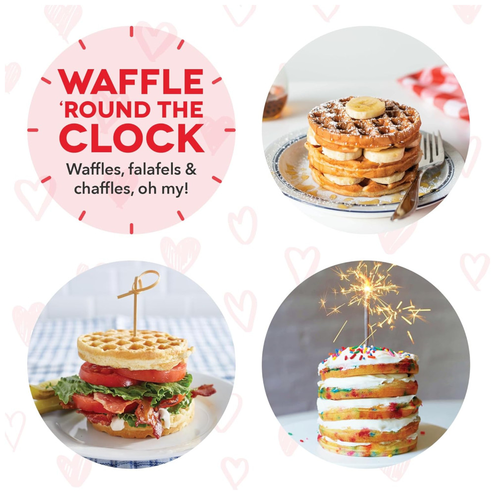 Máquina de Waffle Mini 1 Fatia 110v DASH DMW001HR Vermelho - Imagem 5