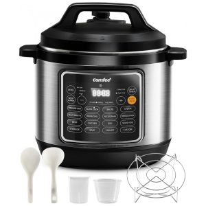 Panela de Pressão COMFEE de 8 Litros com 16 Funções de Cozimento Panela Antiaderente