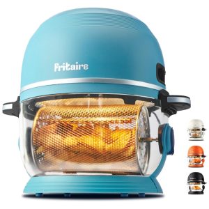 Air Fryer Vortex 5L de Vidro com Visibilidade 360 e Autolimpante. Não Tóxico e Saudável Para Sua Família. Fritaire