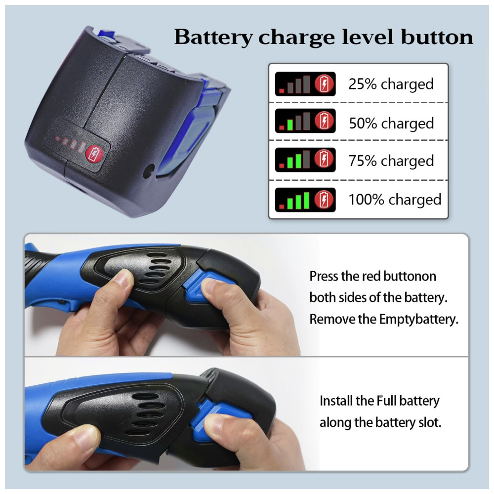 Faca Elétrica sem Fio 5 Lâminas Revestidas com TiNitride Antiaderentes Cabo Ergonômico com Aderência AntiderrapantePratour - Imagem 4