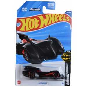 Carrinho Hot Wheels Batmobile Batman 45 Preto/Vermelho 1:64
