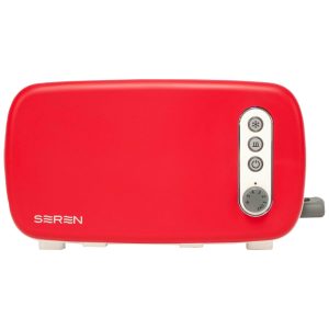 Torradeira 2 Fatias com Bandeja de Migalhas Removível Funções Descongelar Cozinhar e Reaquecer 110V 850W Berghoff Vermelha