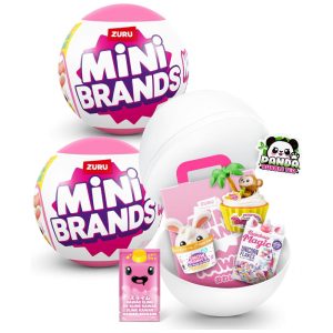Mini Brands Kawaii Capsule ZURU Kit 2 Unidades Miniaturas Surpresa Temática Japonesa Scented Slime Interativo Plástico Colecionável