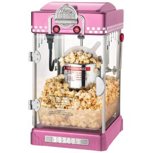 Máquina de Pipoca Little Bambino com Chaleira de 009g e Acessórios 25 Sacos de Servir Inclusos