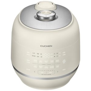 Panela de Arroz Elétrica 6 Xícaras com Limpeza Automática a Vapor e Controle Digital 110V Cuchen Marfim
