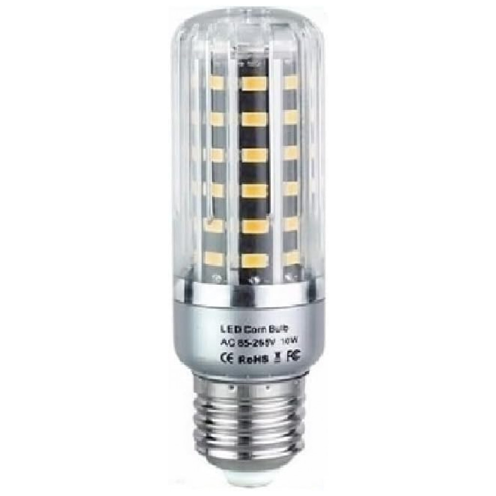 Kit 5 Lâmpadas LED Milho 10W E27 3000K Luz Quente Sem Flicker Econômicas para Uso Residencial e Comercial com Alta Durabilidade,Generic