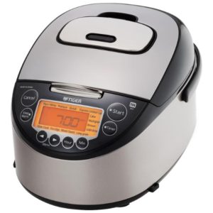 Panela Elétrica de Arroz 13 L 400W preto e prata 110v TIGER CORPORATION JKT D10U Preto