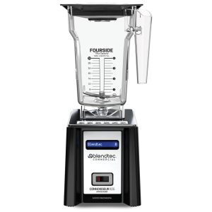 Liquidificador Blendtec Connoisseur 825 SpaceSaver Profissional com Jarra FourSide e Tampa com Ventilação Preto