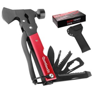 Alicate Multifuncional 12 em 1 Aço Inoxidável QUNTIONST Vermelho