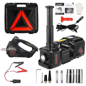 Kit de Macaco Elétrico 5 Toneladas 12V Elevador de Macaco Elétrico para Veículo Ferramenta de Reparo Automático Hidráulico ElétricoBENYAN