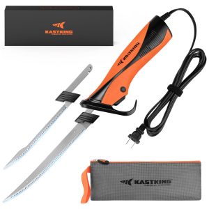 Faca Elétrica KastKing Speed Demon 110v Corte Preciso com Motor Potente Certificado de Segurança Cabo Balanceado e Leve 2 Jogos de Lâminas