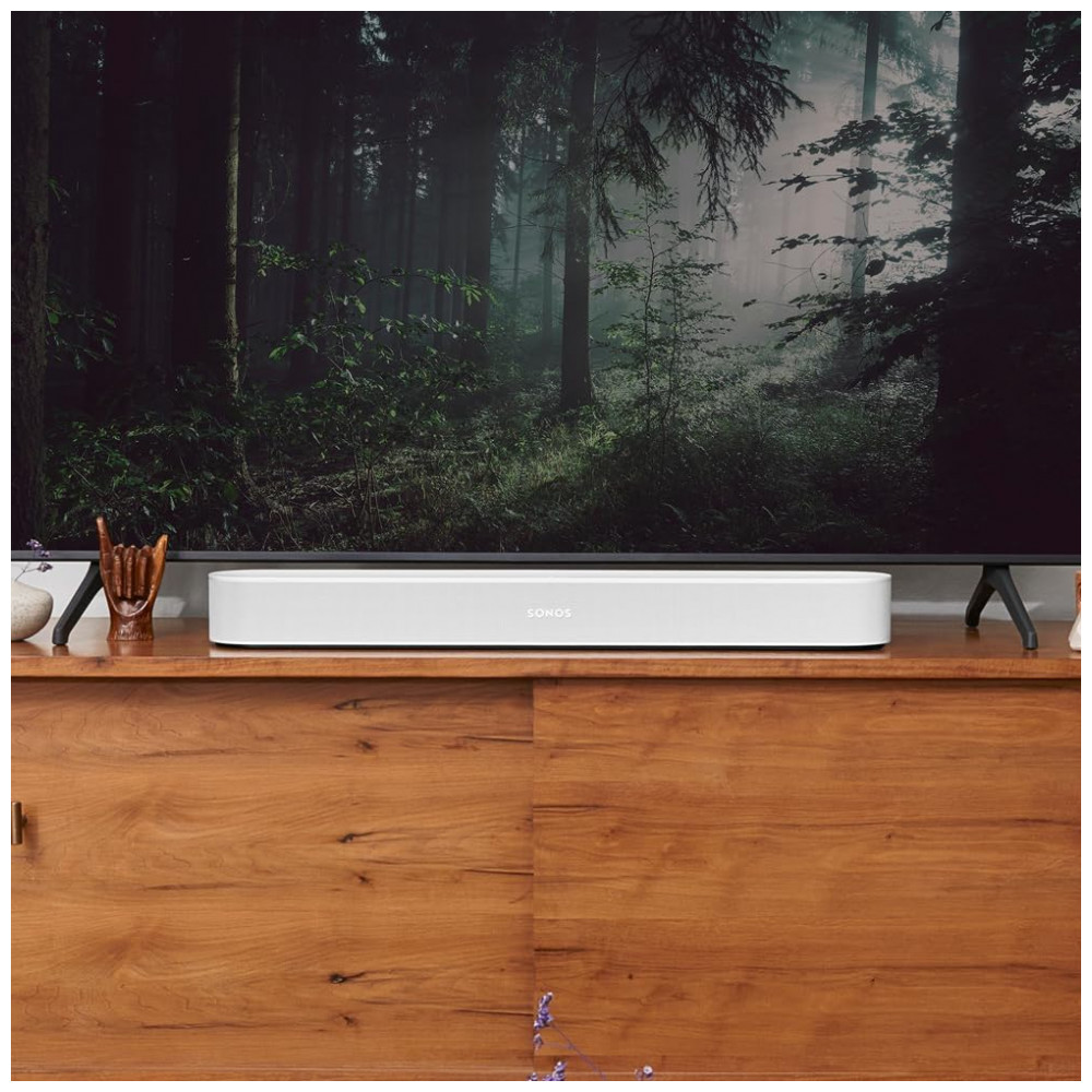 Sonos Beam Gen 2 Soundbar com Dolby Atmos, Controle por Voz, Wi-Fi, HDMI eARC, Trueplay, Design Compacto e Elegante – Branco Fos - Imagem 2