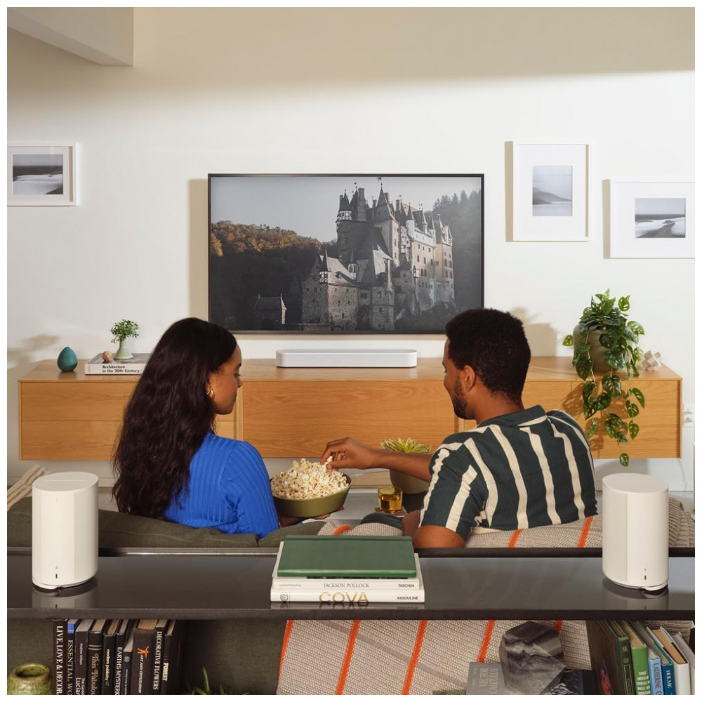 Sonos Beam Gen 2 Soundbar com Dolby Atmos, Controle por Voz, Wi-Fi, HDMI eARC, Trueplay, Design Compacto e Elegante – Branco Fos - Imagem 6
