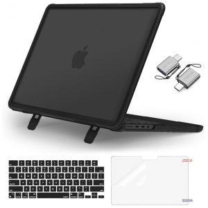 MOSISO Capa Rígida Heavy Duty para MacBook Pro 16" 2025-2021 com Kickstand Teclado Tela e USB-C Preto