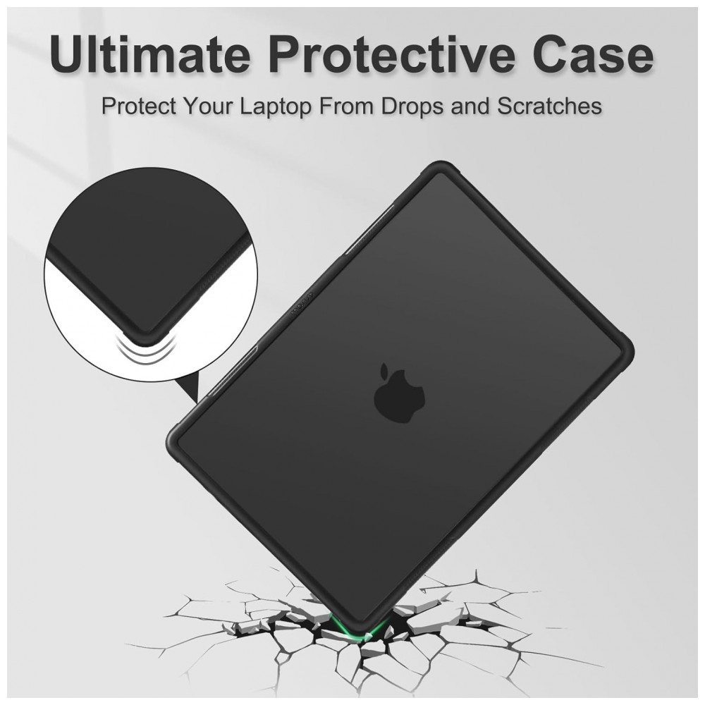 MOSISO Capa Rígida Heavy Duty para MacBook Pro 16" 2025-2021 com Kickstand, Teclado, Tela e USB-C, Preto - Imagem 3