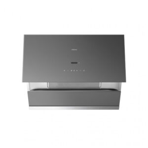 Coifa de embutir ou parede 76cm Robam cinza aço inox 304 vidro motor BLDC 1200 CFM controle por gestos 9 velocidades 110V