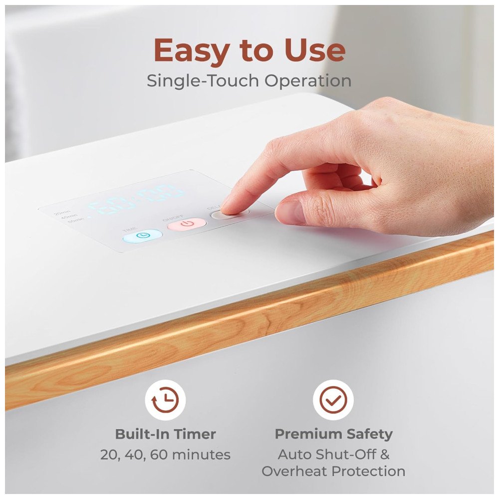 Aquecedor de toalhas retangular de luxo - aquecedor de banheiro spa com fragrância personalizada. Desligamento - Imagem 4