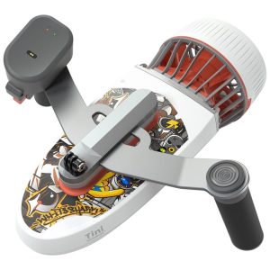 Scooter Propulsor Aquático de Mergulho com 2 Motores e Suporte para Câmera 110v SUBLUE Cinza