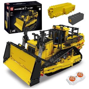 Kit de Construção Escavadeira com 1830 Peças para Crianças Mould King Amarelo