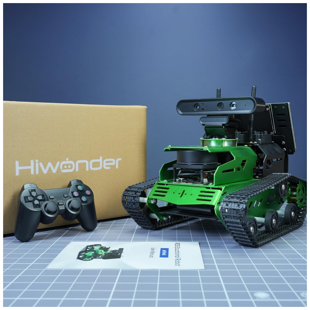 Hiwonder JetTank ROS – Robô Tanque com NVIDIA Jetson Nano, Lidar, Câmera 3D e Tela Touch 7" – Kit de Programação Python e SLAM - Imagem 5