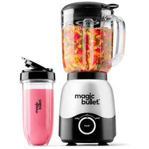 Liquidificador de Bancada com Capacidade de 14L Copo para Viagem e Lâmina de Aço Inoxidável 110V 600W magic bullet Prata