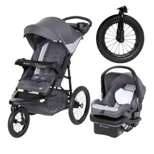 Carrinho de Bebê Travel System com Luzes LED Traço Cinza Baby Trend Expedition