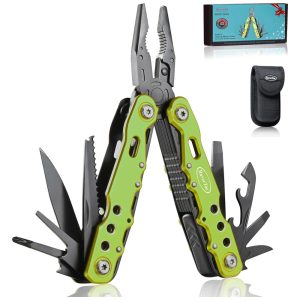 Alicate Multifuncional 12 em 1 Aço Inoxidável ROVERTAC Verde