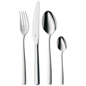 Conjunto de Talheres 24 peças Para 6 Pessoas Cromada em Aço Inoxidável WMF