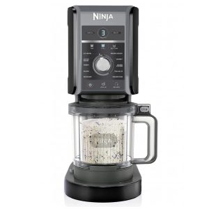 Sorveteira Ninja CREAMi Deluxe Preta 2 Potes 710 ml 11 Programas XL NC501 110V