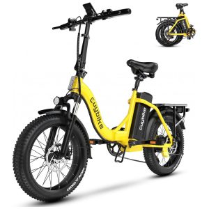 Bicicleta Elétrica Dobrável de 1000W Bateria Removível de 48V 20AH Alcance Máximo de 80 Milhas para Adultos Pneu Gordo de 20 Polegadas E-Bike Dobr