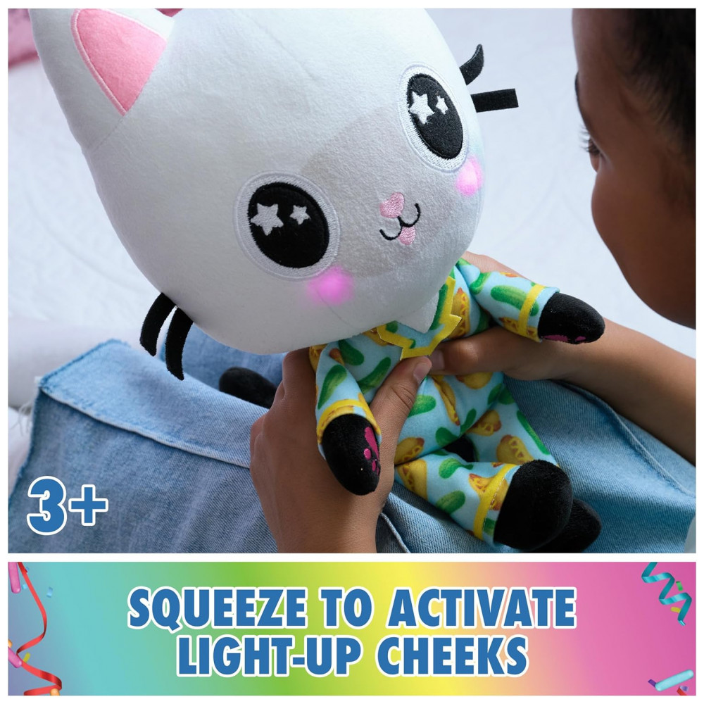 Pelúcia Gatinho Pandy Paws da Casa de Bonecas da Gabby, 13 Polegadas com Bochechas que Acendem, Gabby's Dollhouse - Imagem 3