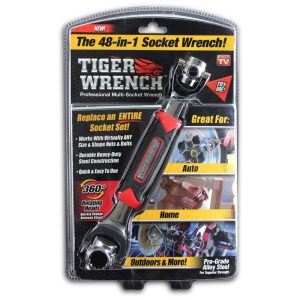 Chave Tigre 48 Ferramentas em 1 soquete Tamanho Padrão ONTEL Tiger Wrench Preto