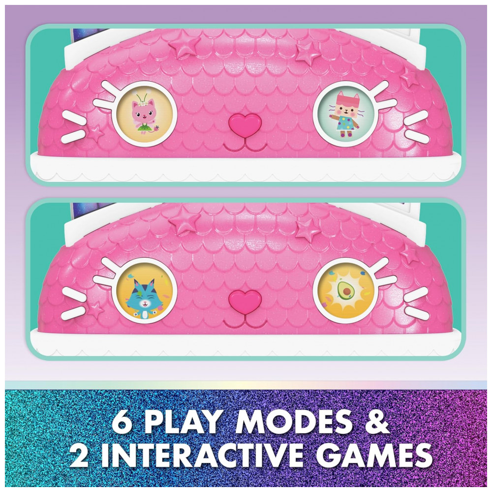 Casa de Bonecas Interativa MeowMazing do Filme Gabbys Dollhouse, 7 Cômodos, Olhos de Tela LCD, Figuras, Efeitos Sonoros, Gabby's Dollhouse - Imagem 7