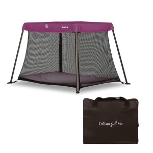 Cercadinho para Bebê com Colchão Confortável e Bolsa de Transporte Dream On Me Rosa