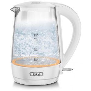 Chaleira Elétrica 1.7L com Desligamento Automático e Aço Inoxidável 110V 1500W BELLA Branca