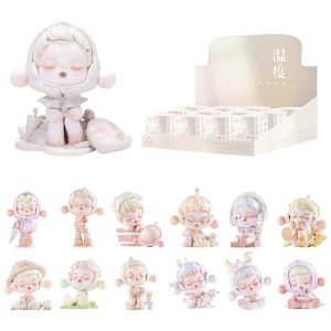 Blind Box Caixa Surpresa POP MART SKULLPANDA Série Aconchego 12 Bonecos de Ação Colecionáveis - Presente Criativo e Encantador para Decoração