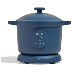 Panela Elétrica 56L com 4 Modos de Cozimento Revestimento Antiaderente e Display LED 110V 1200W Our Place Preta